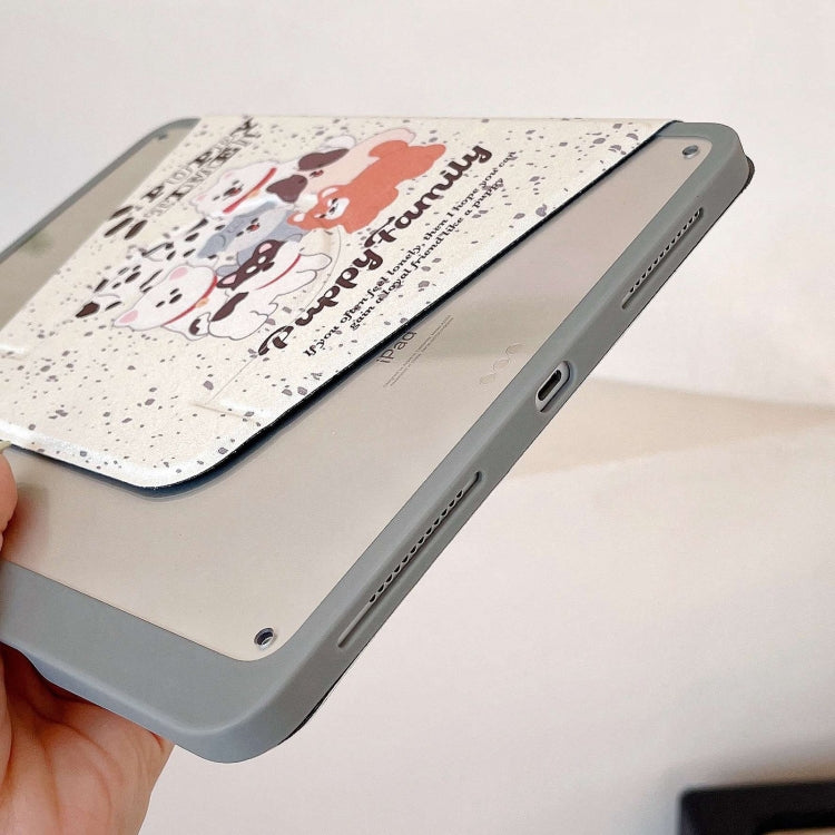 For iPad Air 11 2025 / 2024 Painted Magnetic Split Leather Tablet Case(Puppy) by buy2fix