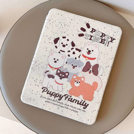 For iPad 10.2 2021 / 2020 / 10.5 Painted Magnetic Split Leather Tablet Case(Puppy) - iPad 10.2 Cases by buy2fix | Online Shopping UK | buy2fix