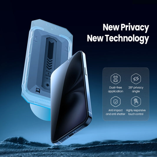 For iPhone 16 NILLKIN Guardian Full Coverage Privacy Tempered Glass Film by NILLKIN