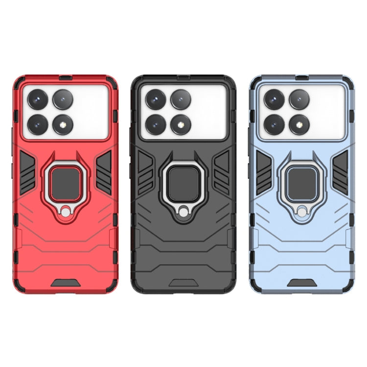 For Xiaomi Redmi K70 Shockproof PC + TPU Holder Phone Case(Black) by buy2fix