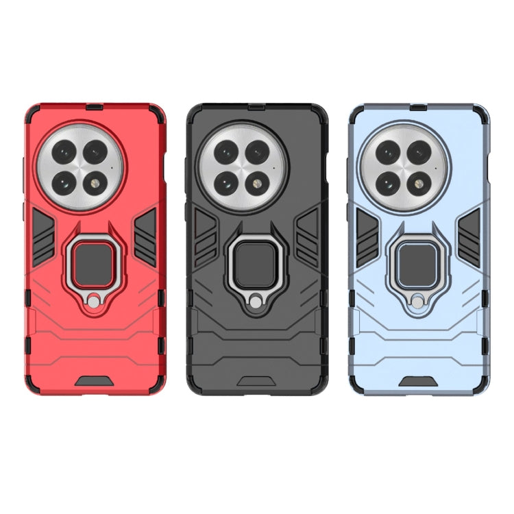 For OnePlus 13 5G Shockproof PC + TPU Holder Phone Case(Red) by buy2fix