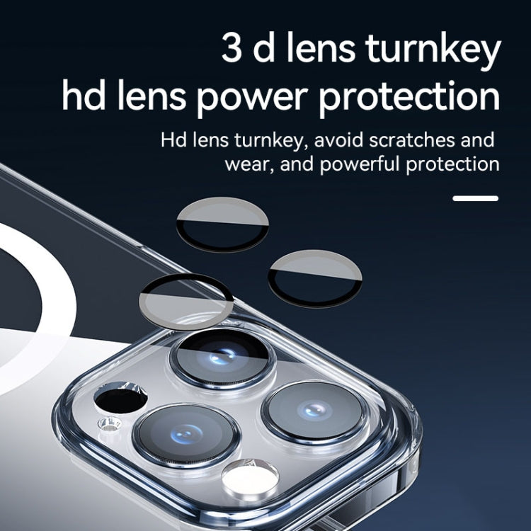 For iPhone 16 Pro SULADA Jingpin Series MagSafe All-inclusive Lens Electroplated TPU Phone Case(Transparent) by SULADA