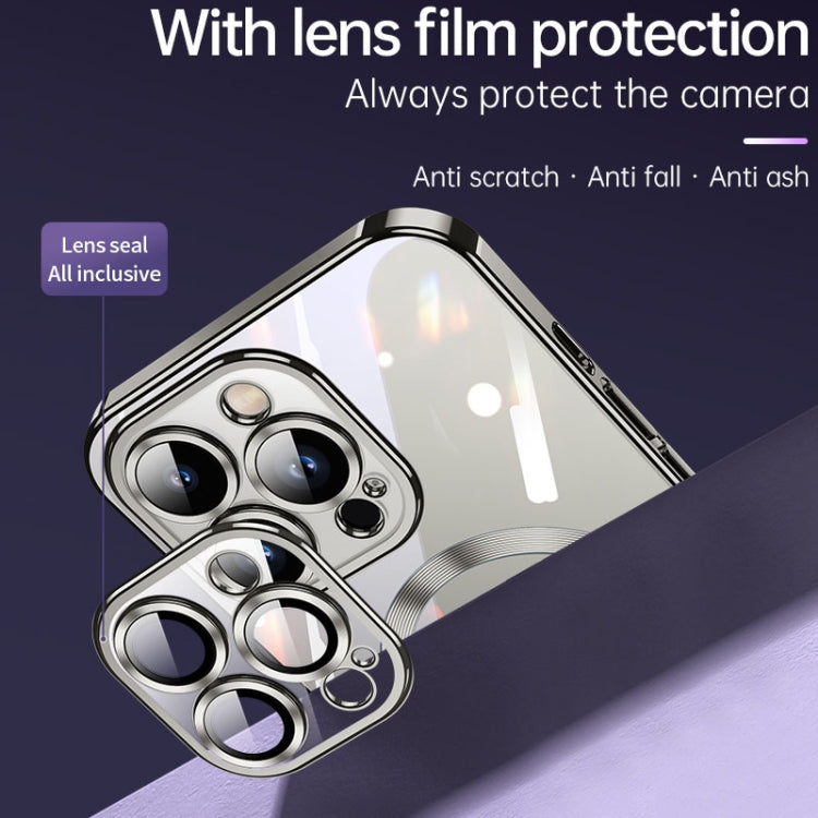 For iPhone 15 SULADA MagSafe Plating TPU Shockproof Phone Soft Case(Titanium Blue) by SULADA