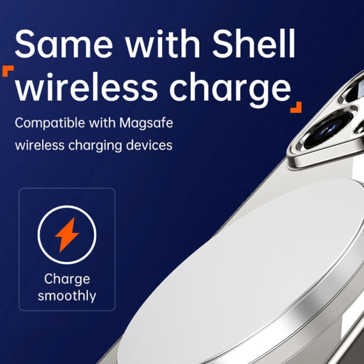 For iPhone 15 Pro SULADA Shine Through Series Plating TPU Transparent Phone Case(Gold) - iPhone 15 Pro Cases by SULADA | Online Shopping UK | buy2fix