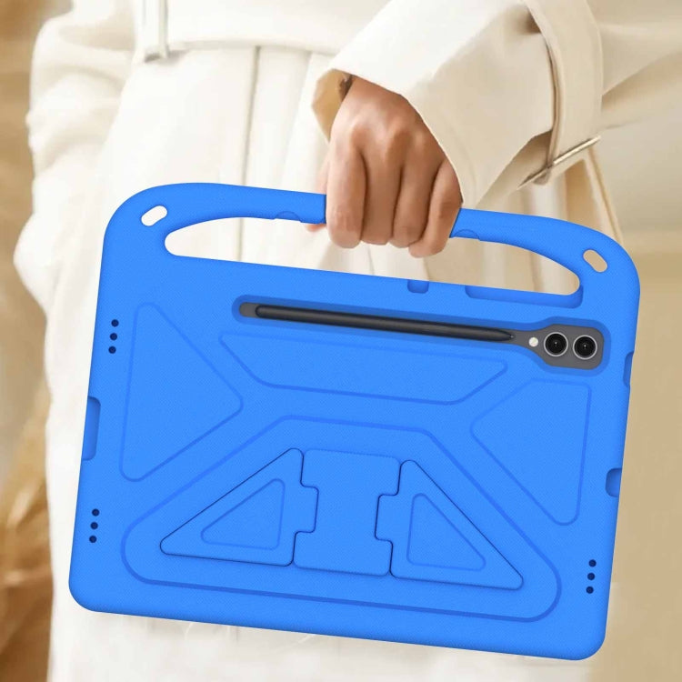 For Samsung Galaxy Tab S9+ Handle EVA Shockproof Tablet Case with Holder(Blue) by buy2fix