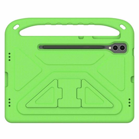 For Samsung Galaxy Tab S9+ Handle EVA Shockproof Tablet Case with Holder(Green) by buy2fix