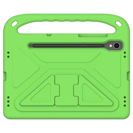 For Samsung Galaxy Tab S9 Handle EVA Shockproof Tablet Case with Holder(Green) by buy2fix