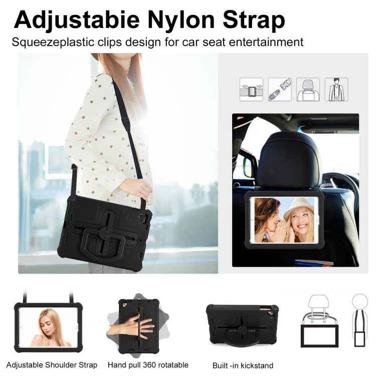 For iPad Air 2 / 9.7 2017 / 2018 Shield 360 Rotation Handle EVA Shockproof PC Tablet Case(Black) - iPad 9.7 (2018) & (2017) Cases by buy2fix | Online Shopping UK | buy2fix