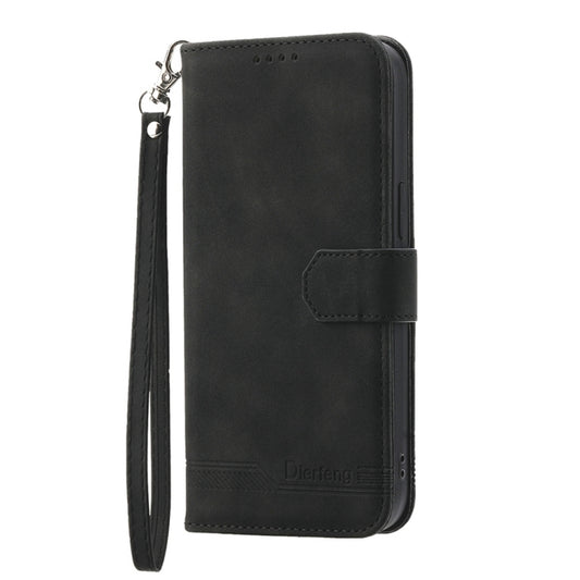 For Motorola Moto G Stylus 5G 2024 Dierfeng Dream Line TPU Hybrid PU Leather Phone Case(Black) by buy2fix