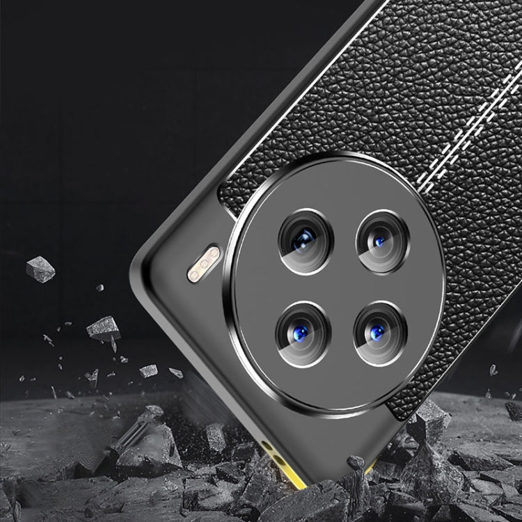 For vivo X100 Litchi Texture Shockproof TPU Phone Case(Black) by imak