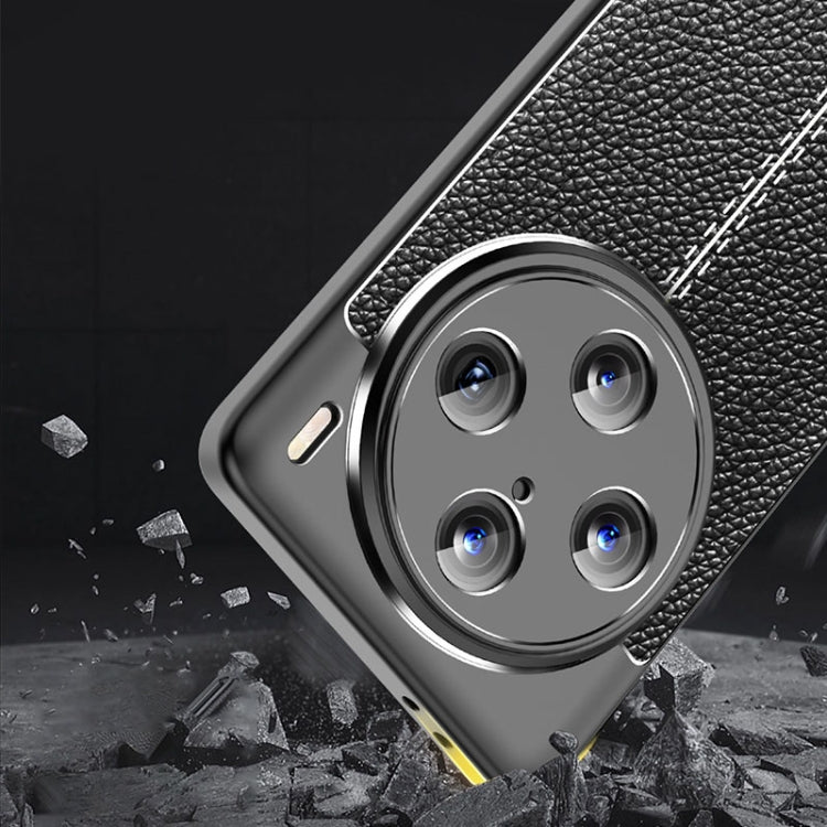 For vivo X100 Pro Litchi Texture Shockproof TPU Phone Case(Black) by imak