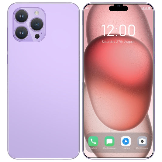 i15 Pro Max / N85, 1GB+16GB, 6.1 inch Screen, Face Identification, Android 8.1 MTK6580A Quad Core, Network: 3G, Dual SIM(Purple) by buy2fix