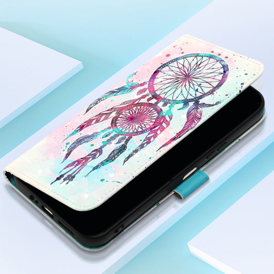 For Motorola Moto G Power 5G 2024 3D Painting Horizontal Flip Leather Phone Case(Color Drop Wind Chimes) by buy2fix