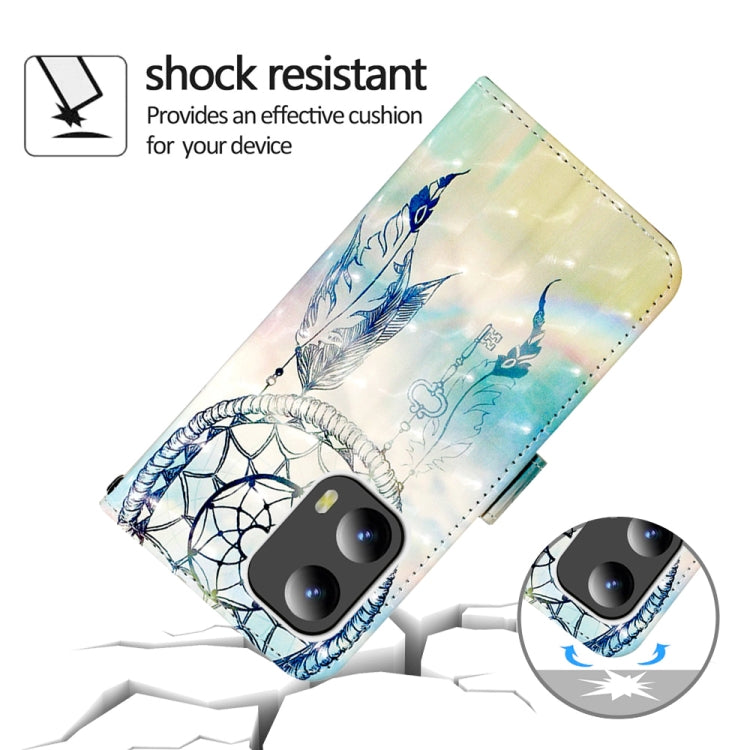 For Motorola Moto G Play 5G 2024 3D Painting Horizontal Flip Leather Phone Case(Flower) by buy2fix