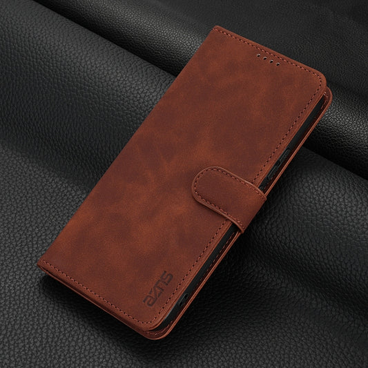 For OPPO A3x 5G / A3 Energy 5G AZNS Skin Feel Calf Texture Flip Leather Phone Case(Brown) by AZNS