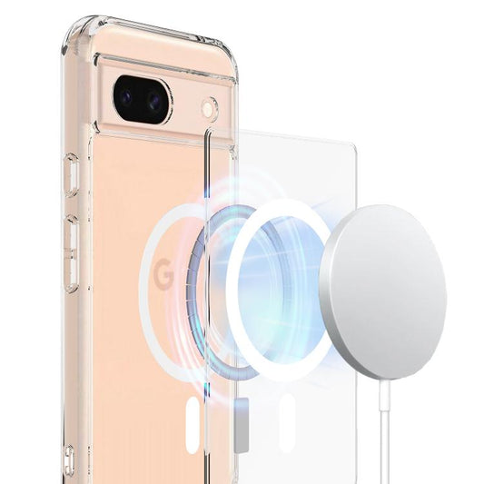 For Google Pixel 8a MagSafe Clear Acrylic PC Hybrid TPU Phone Case(Transparent) by buy2fix