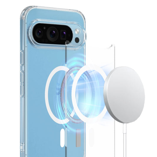 For Google Pixel 9 Pro XL MagSafe Clear Acrylic PC Hybrid TPU Phone Case(Transparent) by buy2fix