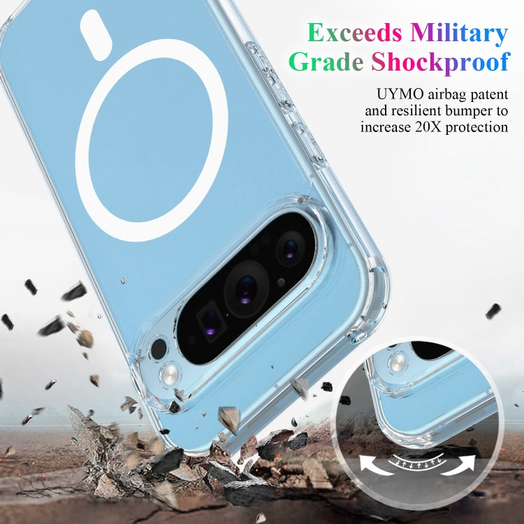 For Google Pixel 9 Pro XL MagSafe Clear Acrylic PC Hybrid TPU Phone Case(Transparent) by buy2fix