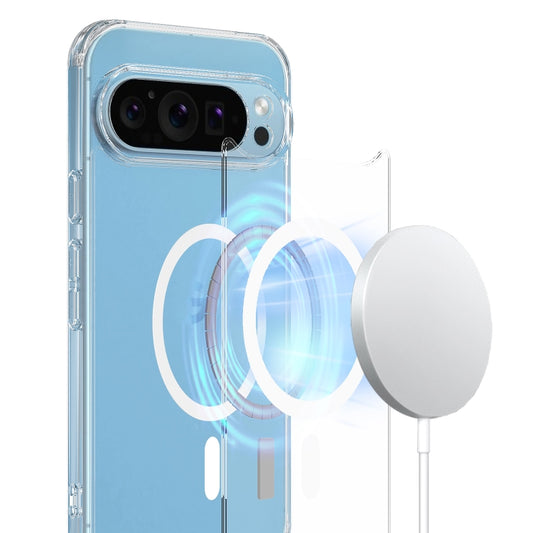 For Google Pixel 9 Pro MagSafe Clear Acrylic PC Hybrid TPU Phone Case(Transparent) by buy2fix