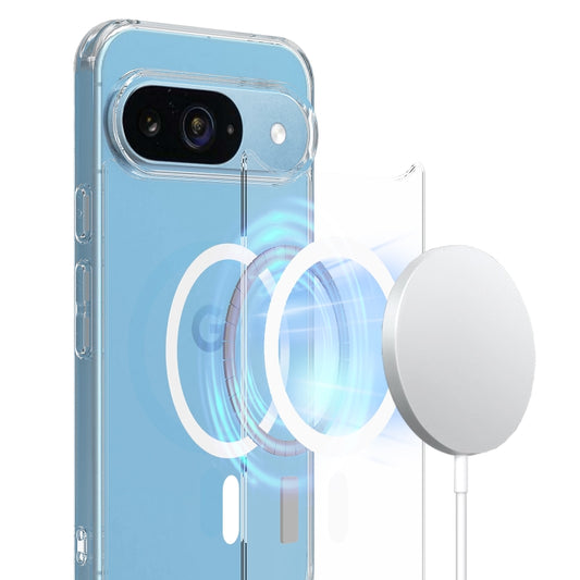For Google Pixel 9 MagSafe Clear Acrylic PC Hybrid TPU Phone Case(Transparent) by buy2fix