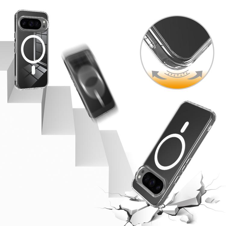 For Google Pixel 10 Pro MagSafe Clear Acrylic PC Hybrid TPU Phone Case(Transparent) - Google Cases by buy2fix | Online Shopping UK | buy2fix