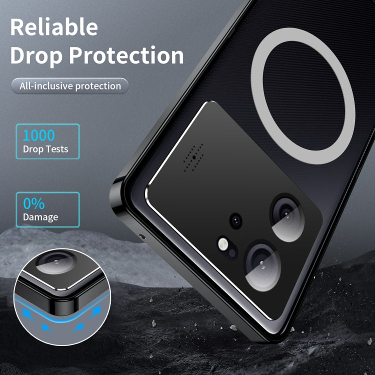 For Xiaomi Redmi K60 Ultra / 13T / 13T Pro Aromatherapy Magnetic Metal Phone Case(Black) by buy2fix