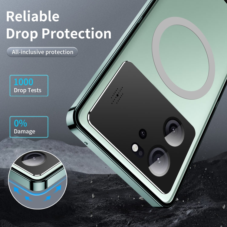 For Xiaomi Redmi K60 Ultra / 13T / 13T Pro Aromatherapy Magnetic Metal Phone Case(Green) by buy2fix