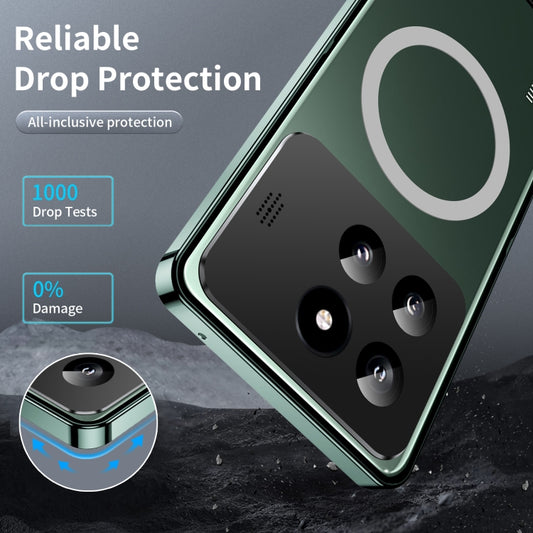 For Xiaomi 14 Pro Aromatherapy Magnetic Metal Phone Case(Green) by buy2fix