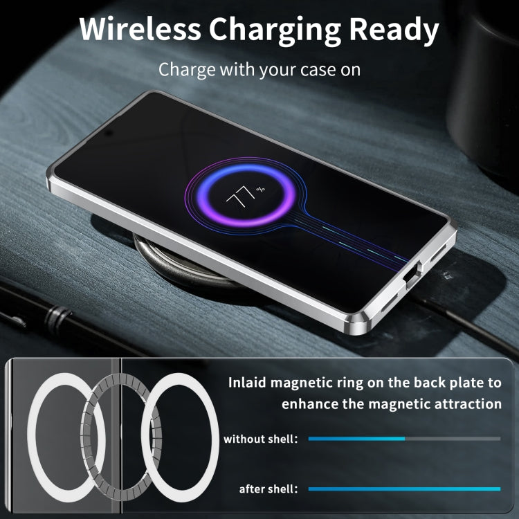 For Xiaomi 14 Pro Aromatherapy Magnetic Metal Phone Case(Silver) by buy2fix