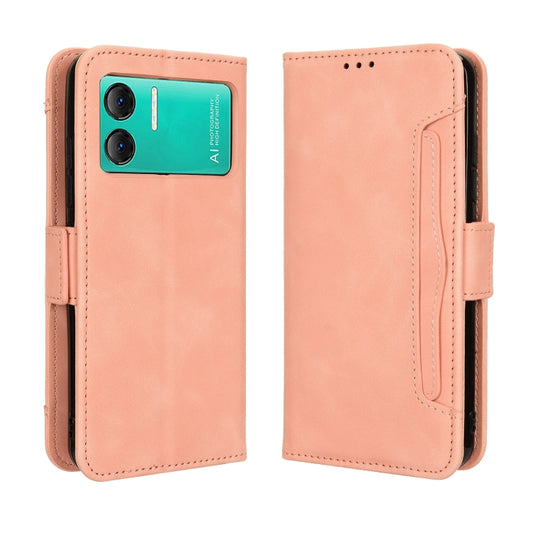 For Doogee X98 Skin Feel Calf Texture Card Slots Leather Phone Case(Pink) by buy2fix