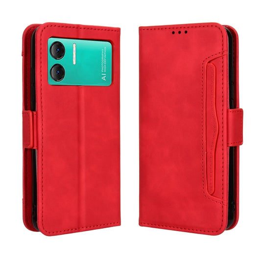 For Doogee X98 Skin Feel Calf Texture Card Slots Leather Phone Case(Red) by buy2fix