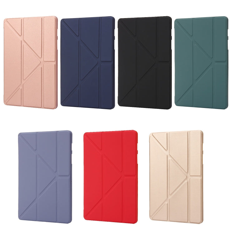 For Samsung Galaxy Tab S10+ / S9+ Deformation Silicone Leather Tablet Case(Gold) by buy2fix