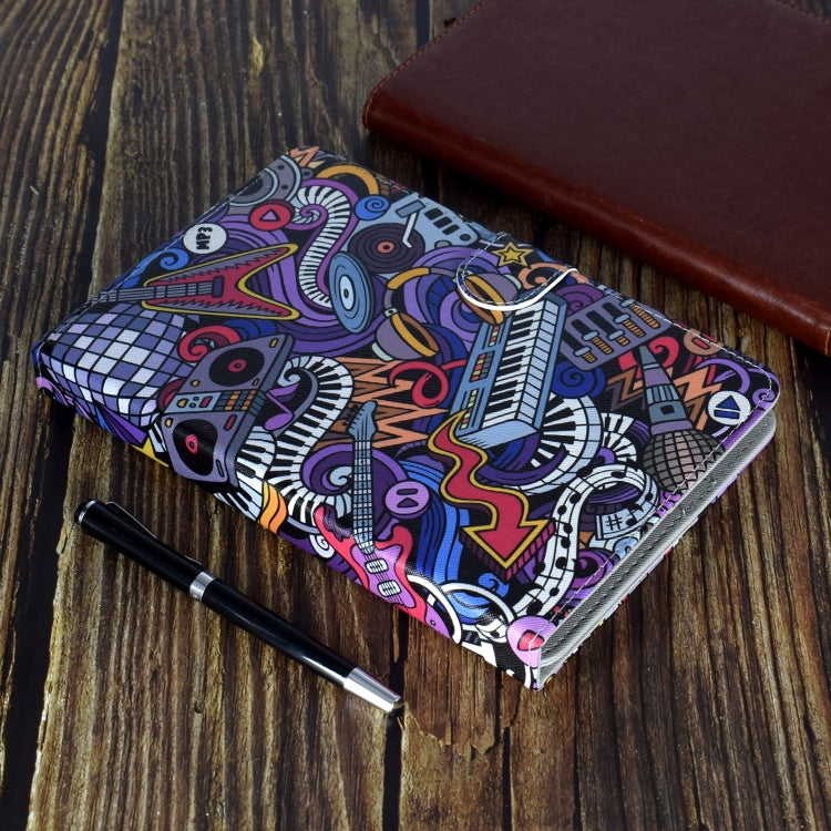 For 7 inch Universal Colored Drawing Pattern Horizontal Flip PU Leather Case with Holder & Card Slots(Graffiti) - 7 inch by buy2fix | Online Shopping UK | buy2fix