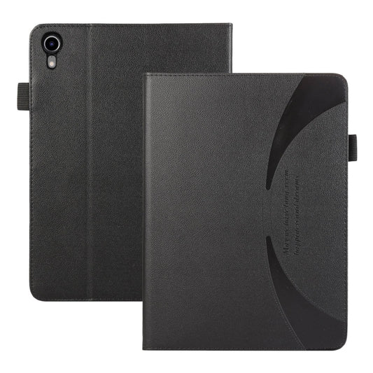 For iPad mini 6 / mini 2024 Litchi Texture Leather Sucker Tablet Case(Black) - iPad mini 6 Cases by buy2fix | Online Shopping UK | buy2fix