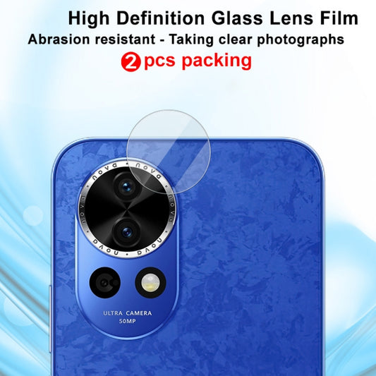 For Huawei nova 12 / 13 2 PCS/Set IMAK HD Glass Rear Camera Lens Film by imak