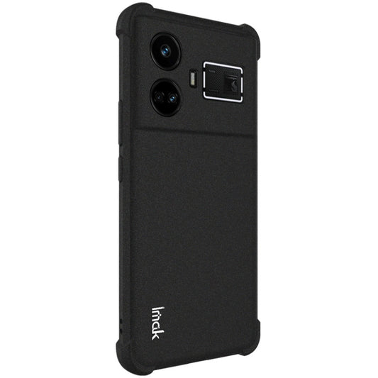 For Realme GT5 5G imak Shockproof Airbag TPU Phone Case(Matte Black) by imak