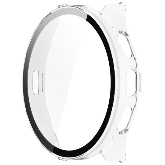 For Garmin Venu 3 PC + Tempered Glass Film Integrated Watch Case(Transparent White) by buy2fix