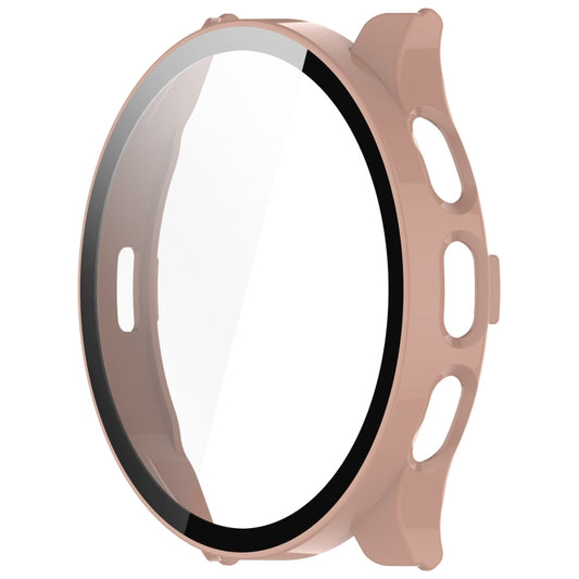 For Garmin Venu 3S PC + Tempered Glass Film Integrated Watch Case(Pink) by buy2fix
