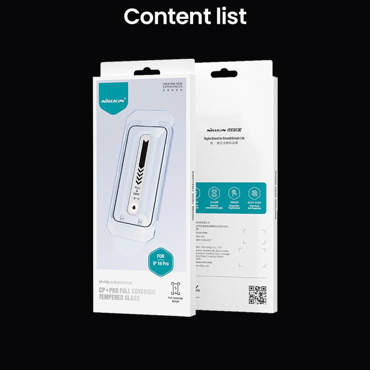 For iPhone 16 Pro NILLKIN CP+Pro Explosion-proof Tempered Glass Film by NILLKIN