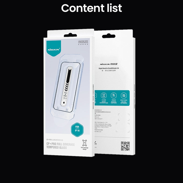 For iPhone 16 NILLKIN CP+Pro Explosion-proof Tempered Glass Film by NILLKIN