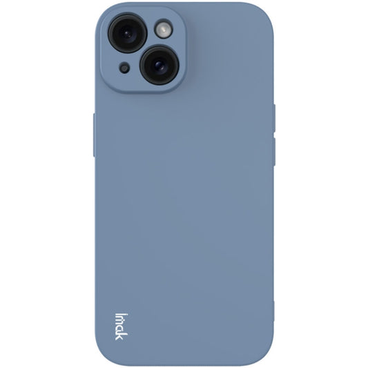For iPhone 15 Plus imak UC-4 Series Straight Edge TPU Phone Case(Grey) by imak