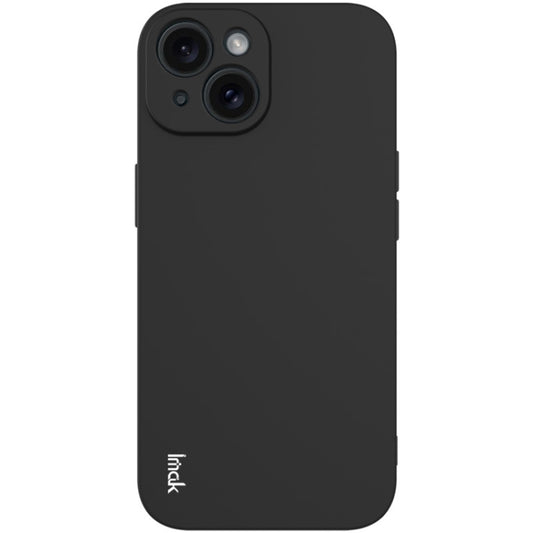 For iPhone 15 imak UC-4 Series Straight Edge TPU Phone Case(Black) by imak