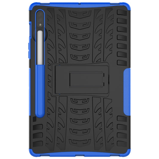 For Samsung Galaxy Tab S9 / S7 / S8 Tire Texture TPU + PC Tablet Case(Blue) by buy2fix