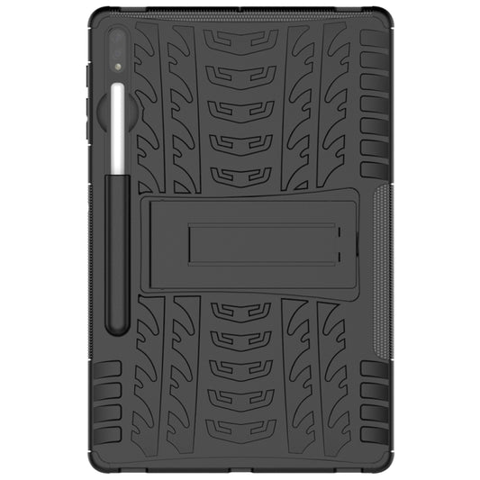 For Samsung Galaxy Tab S9+ Tire Texture TPU + PC Tablet Case(Black) by buy2fix