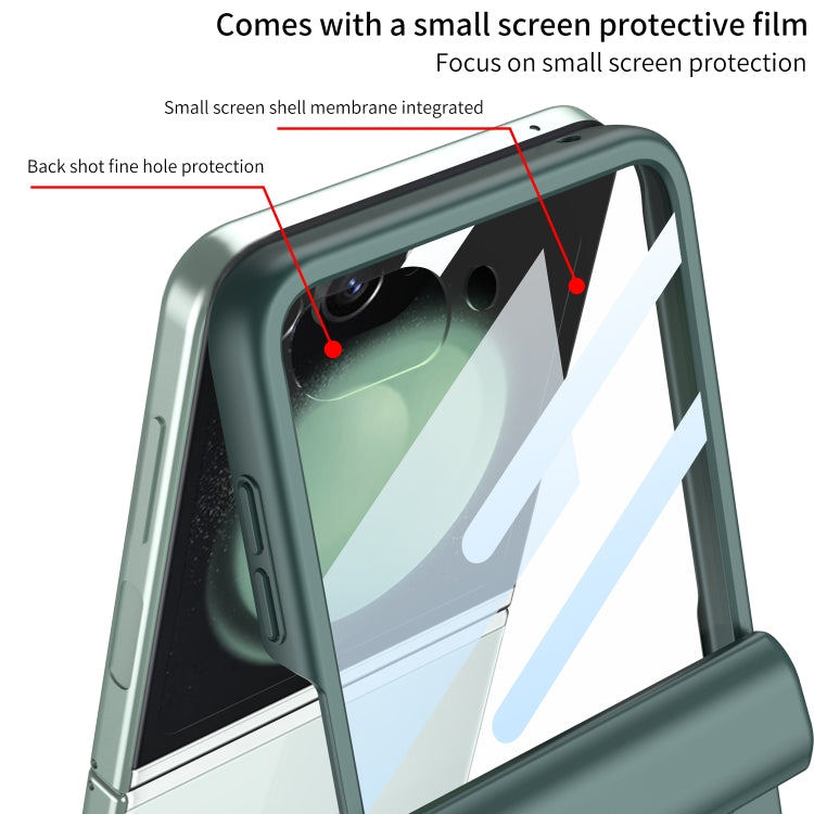 For Samsung Galaxy Z Flip5 GKK Integrated Full Coverage Folding Phone Case(Grey) by GKK