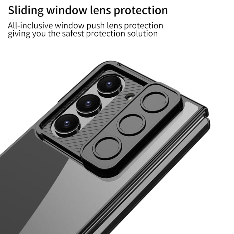 For Samsung Galaxy Z Fold5 GKK Integrated Push Lens Window PC Phone Case(Silver) by GKK