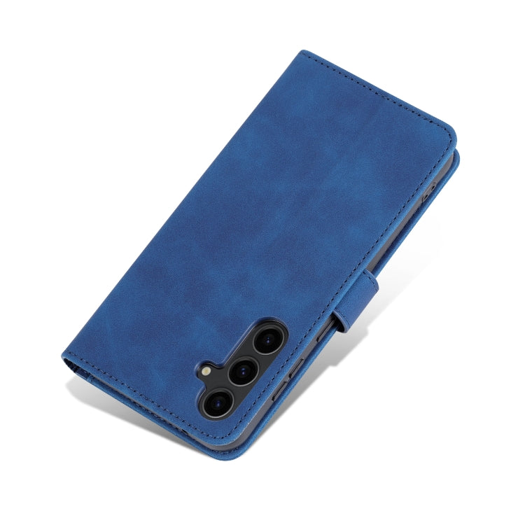 For Samsung Galaxy S24 5G AZNS Skin Feel Calf Texture Flip Leather Phone Case(Blue) by AZNS