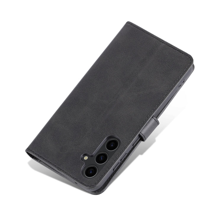 For Samsung Galaxy S24+ 5G AZNS Skin Feel Calf Texture Flip Leather Phone Case(Black) by AZNS