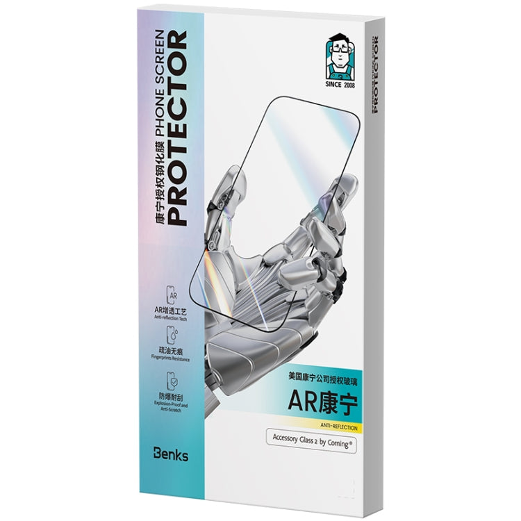 For iPhone 15 Pro Max Benks King Kong Corning AR Antireflective Tempered Glass Film by Benks