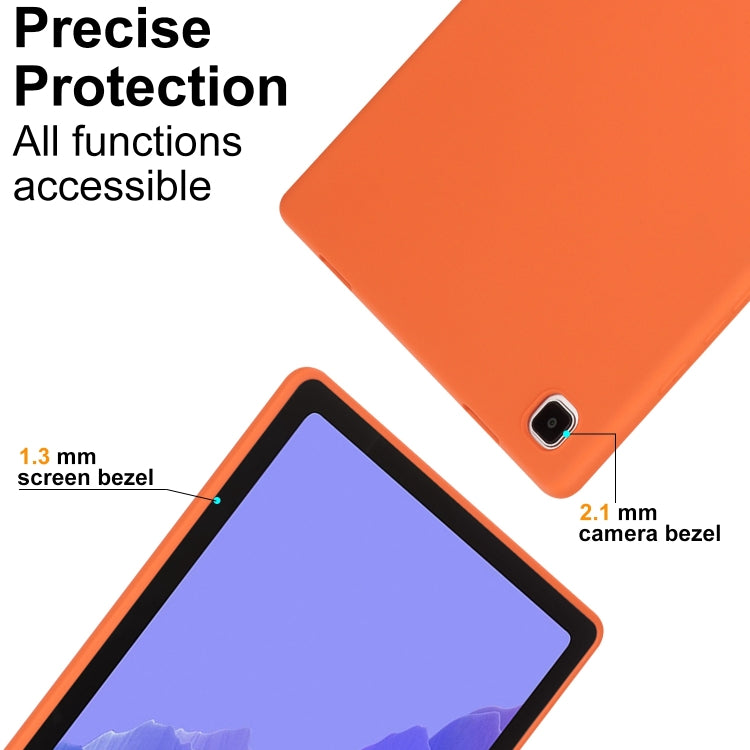 For Samsung Galaxy Tab S9 Oil Spray Skin-friendly TPU Tablet Case(Orange) by buy2fix